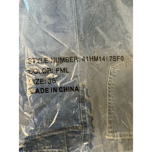 NWT Blank Nyc Wooster Slim Fit Denim Flashy Ways Jeans Blue Men's Size 36x32 - Picture 7 of 8